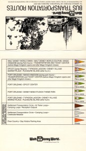 Walt Disney World Bus Routes 1992