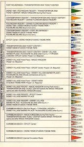 Walt Disney World Bus Routes 1992 - Reverse