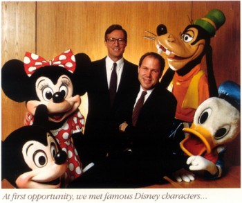 Michael Eisner and Frank Wells, 1984