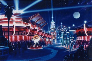 Tomorrowland rendering, Magic Kingdom, Disney World, 1994