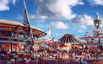 Tomorrowland rendering, Disneyland 1998