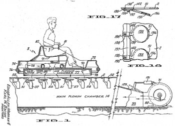 Disneyland Flying Saucer patent diagram, 1966