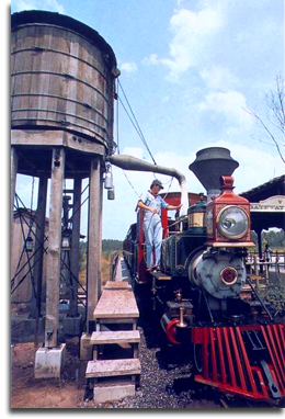 Fort Wilderness Railroad watering at the Depot