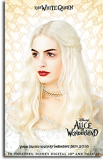 Anne Hathaway as The White Queen in Alice in Wonderland