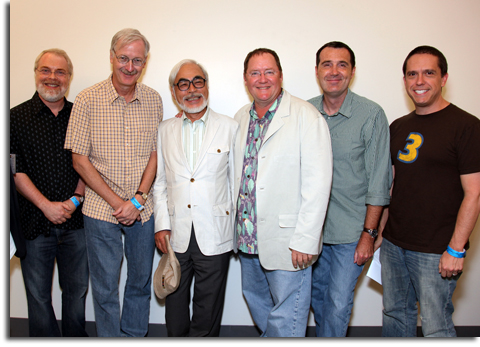 Directors Ron Clements, John Musker, Hayao Miyazaki, John Lasseter, Kirk Wise and Lee Unkrich