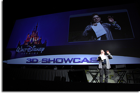 Patton Oswald hosts the Disney 3-D panel at Comic-Con