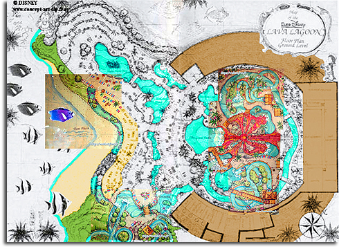 Colorized composite of Lava Lagoon blueprints