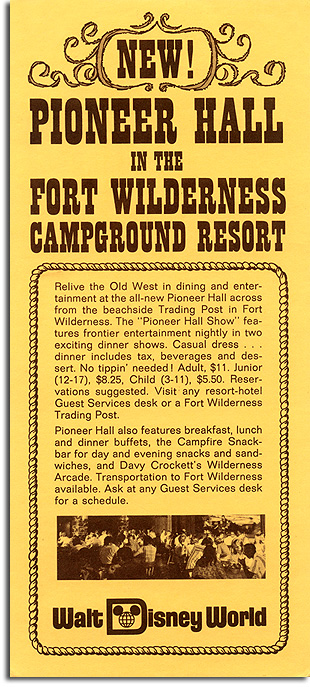 Brochure for Pioneer Hall, 1974