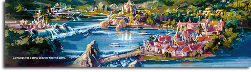 Rendering of possible Shanghai Disneyland, 2006