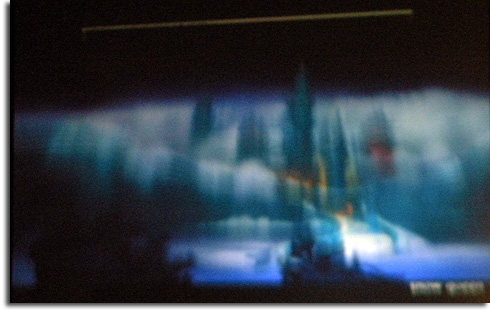 Blurry photo of concept art from Disney's future animated feature The Snow Queen