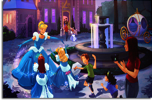 Rendering of the Cinderella meet-and-greet in the new Walt Disney World Fantasyland expansion