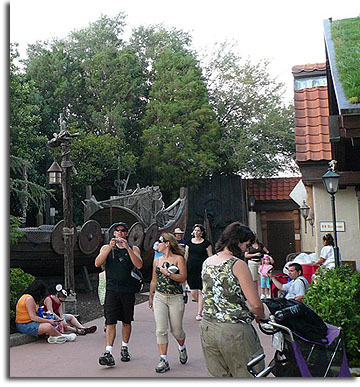 Walkway to Norway pavilion bathrooms, EPCOT