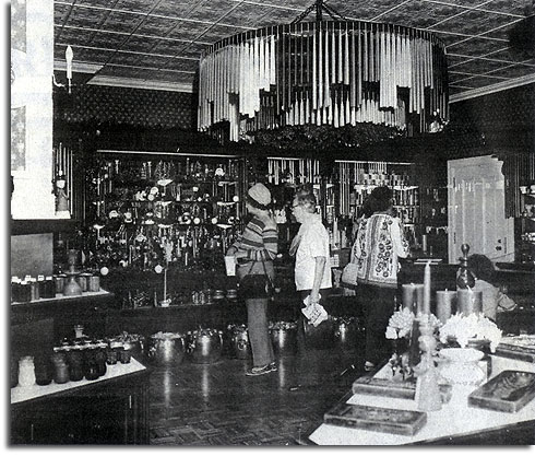 Wonderland of Wax shop on Main Street in the Magic Kingdom, 1971