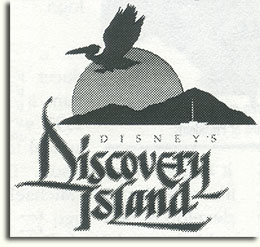 Proposed Discovery Island logo by Michael Warzocha, 1993