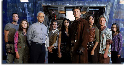 The cast of Firefly