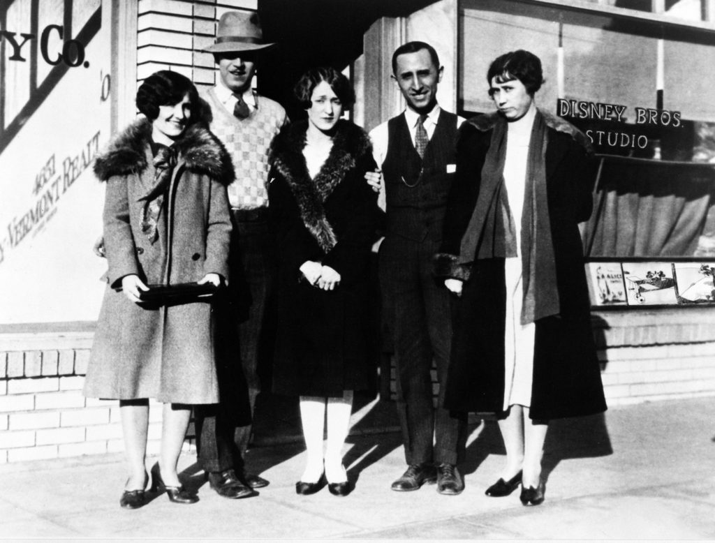 Lillian, Walt, Ruth, Roy, and Edna Disney