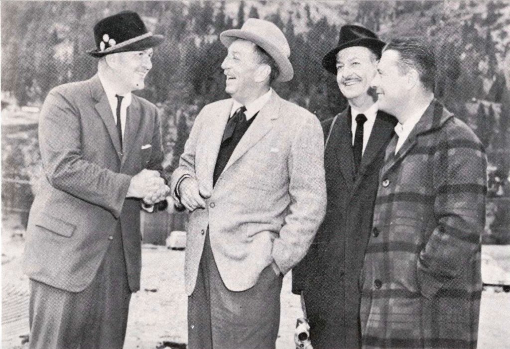 Prentis Hale, Walt Disney, John Hench, and Tommy Walker